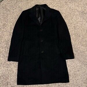 Ralph Lauren Men's Black Trench Coat Men’s Size Medium 42 Regular